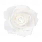 12" Foam LED Rose for Wall Decor, Backdrops and More - White