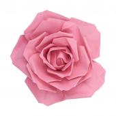 12" Foam Rose for Wall Decor, Backdrops and More - Dusty Rose