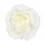 12" Foam Rose for Wall Decor, Backdrops and More - Ivory