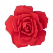 12" Foam Rose for Wall Decor, Backdrops and More - Red