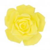 12" Foam Rose for Wall Decor, Backdrops and More - Yellow