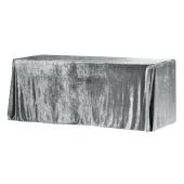 Velvet 90"x156" Rectangular Tablecloth - Charcoal