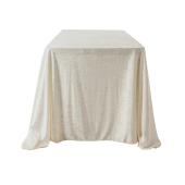 Velvet 90"x156" Rectangular Tablecloth - Ivory