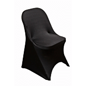 200 GSM Grade A Quality Folding Chair Cover By Eastern Mills - Spandex/Lycra - Black