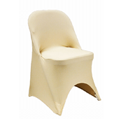 200 GSM Grade A Quality Folding Chair Cover By Eastern Mills - Spandex/Lycra - Champagne