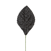 OASIS Glitter Corsage Leaf - Glitter Black - 50/Pack