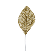 OASIS Glitter Corsage Leaf - Glitter Gold