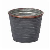 OASIS Tin Pots - SLATE - 5-1/2" - 12 Case