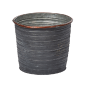 OASIS Tin Pots - SLATE - 6-1/2" - 9 Case