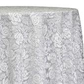 White - Sweetheart Lace Overlay by Eastern Mills - Many Size Options