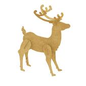 Collapsible 3D Wood Reindeer - Style A