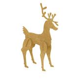 Collapsible 3D Wood Reindeer - Style C