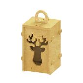 Collapsible Wood Lantern - Reindeer