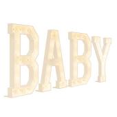 Wood Marquee "BABY"