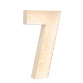 Wood Marquee - BOLD FONT - Number "7" - 4ft Tall