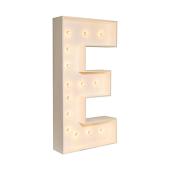 Wood Marquee - BOLD Font - Letter "E" - 4ft Tall