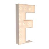 Wood Marquee - BOLD Font - Letter "F" - 4ft Tall