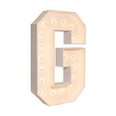 Wood Marquee - BOLD Font - Letter "G" - 4ft Tall