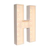 Wood Marquee - BOLD Font - Letter "H" - 4ft Tall