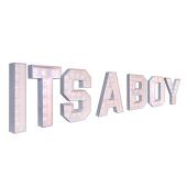 Wood Marquee - BOLD Font - "ITS A BOY" - 4ft Tall