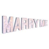 Wood Marquee - BOLD Font - "MARRY ME" - 4ft Tall