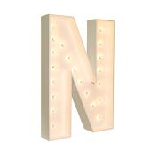 Wood Marquee - BOLD Font - Letter "N" - 4ft Tall