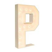 Wood Marquee - BOLD Font - Letter "P" - 4ft Tall