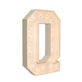 Wood Marquee - BOLD Font - Letter "Q" - 4ft Tall