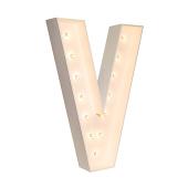 Wood Marquee - BOLD Font - Letter "V" - 4ft Tall