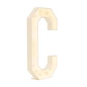 Wood Marquee Letter "C"