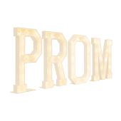 Wood Marquee "PROM"