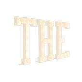 Wood Marquee "THE"