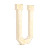 Wood Marquee Letter "U"