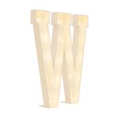 Wood Marquee Letter "W"