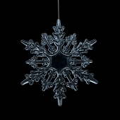 DecoStar™ 6" Acrylic 6 Point Snowflake Ornaments-Set of 6