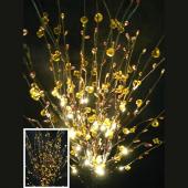 DecoStar™ Amber Beaded LED Lighted Bouquet - w/ Wall Plug