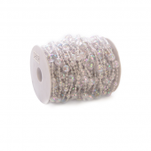 DecoStar™ Iridescent Crystal Beads - Disco Ball - 60ft Roll