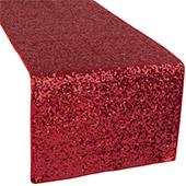 Standard Sequin Table Runner by Eastern Mills - Apple Red