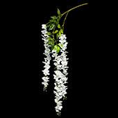 Artificial Hydrangea Branch 43½" White