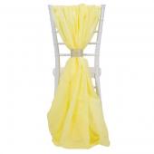 DecoStar™ Single Piece Simple Back Chair Accent - Butter Yellow