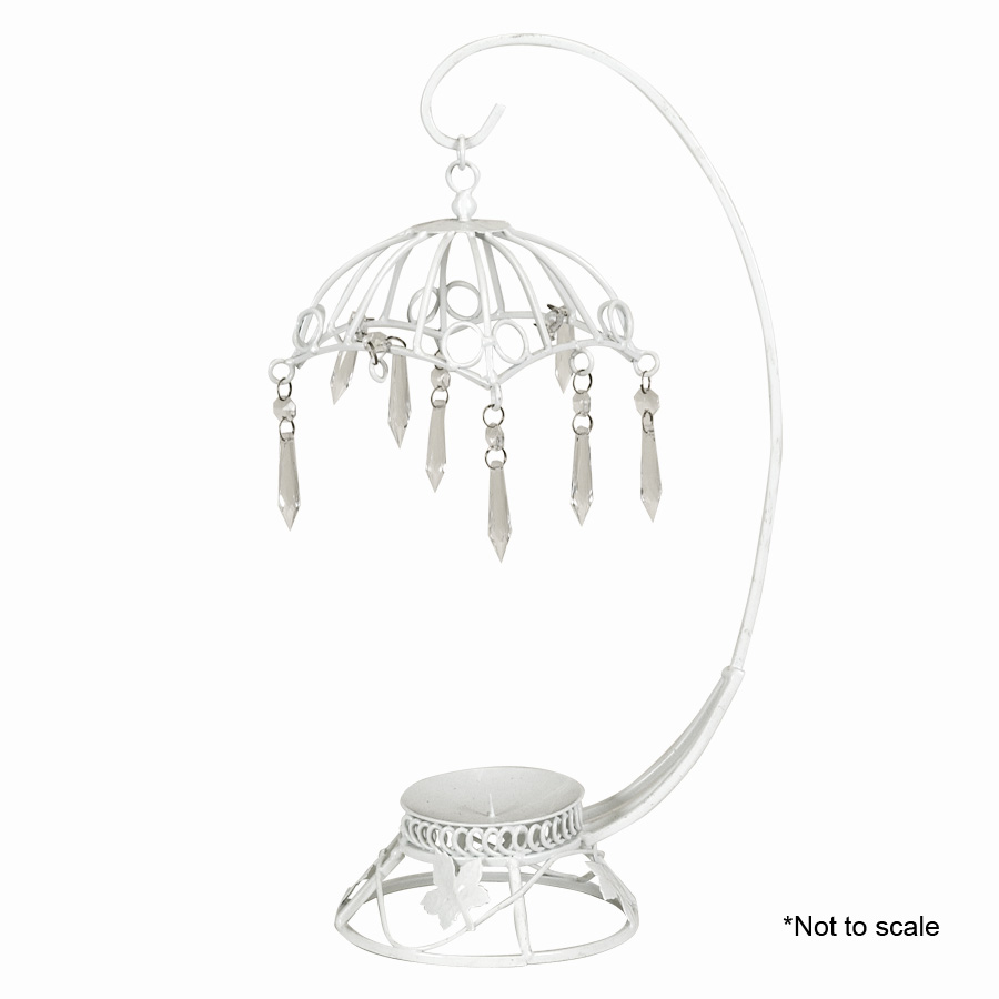 Decostar™ Metal Umbrella with Hanging Crystals 24 Pieces