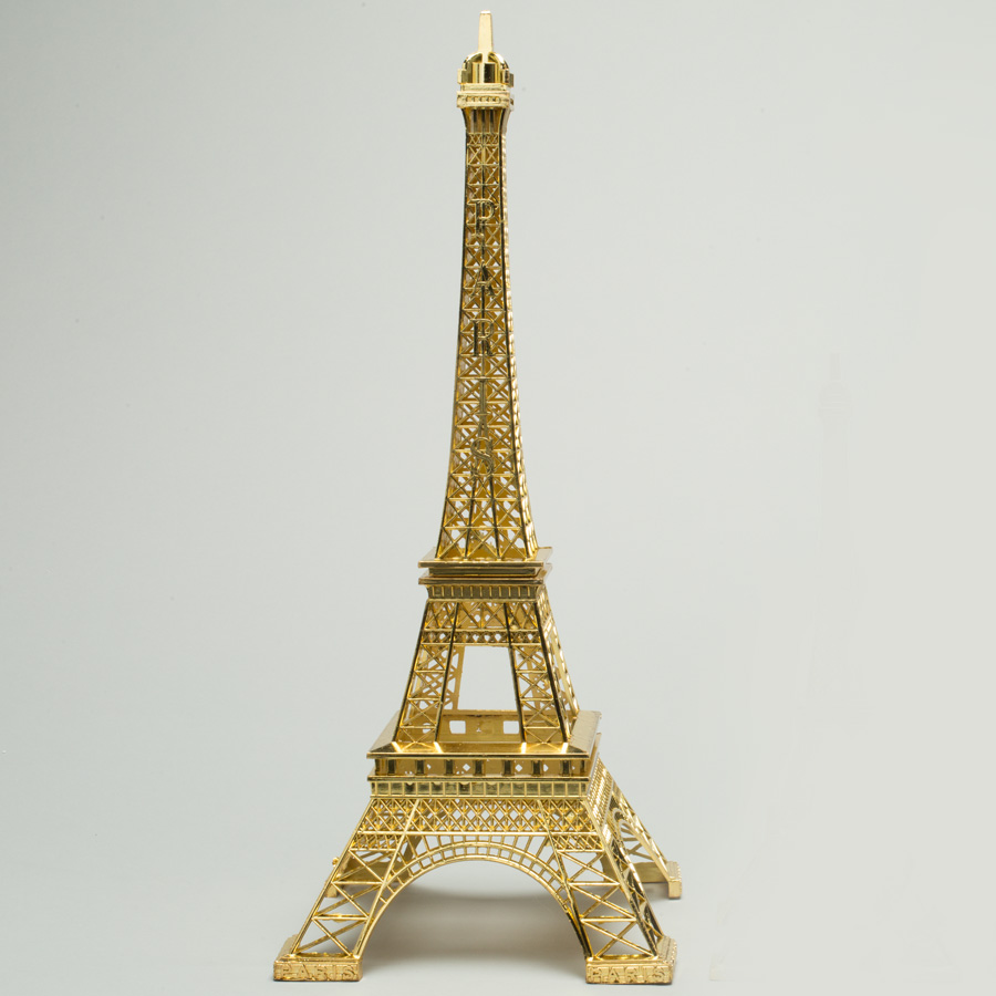 Eiffel Tower Vase, 24 (H), Gold