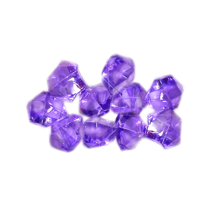 Decorative Vase Gems Purple Acrylic Gems for Vases