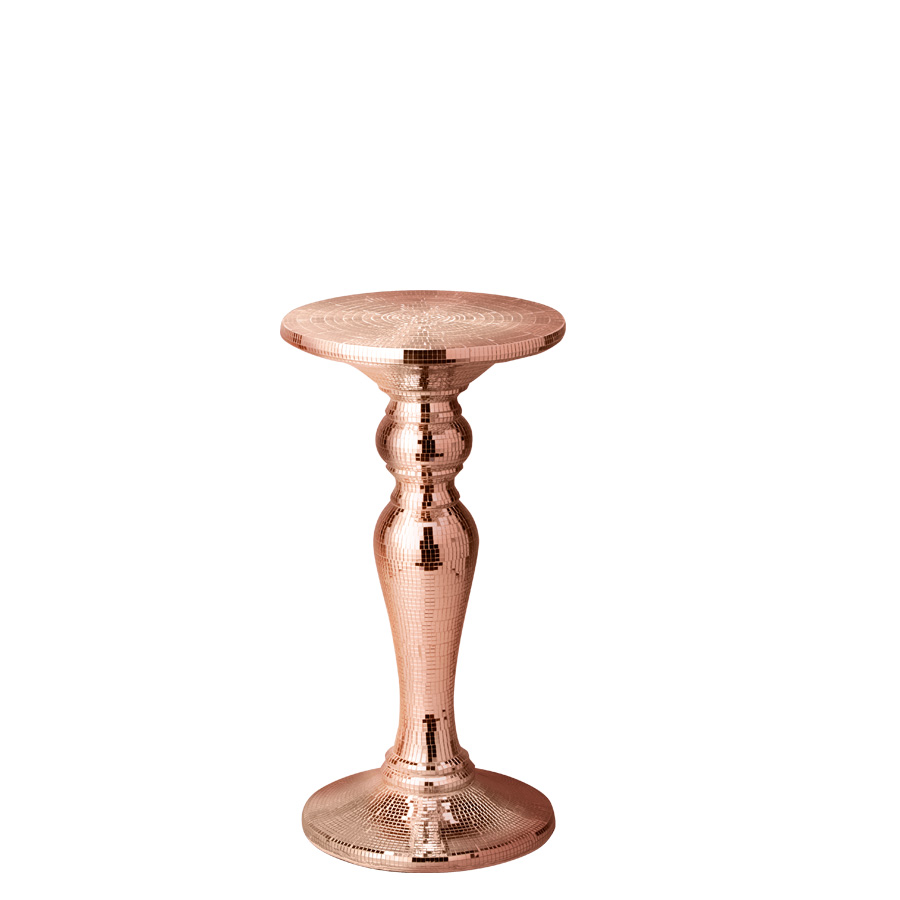 Decostar™ Mosaic Floor Standing Vase 25" Rose Gold