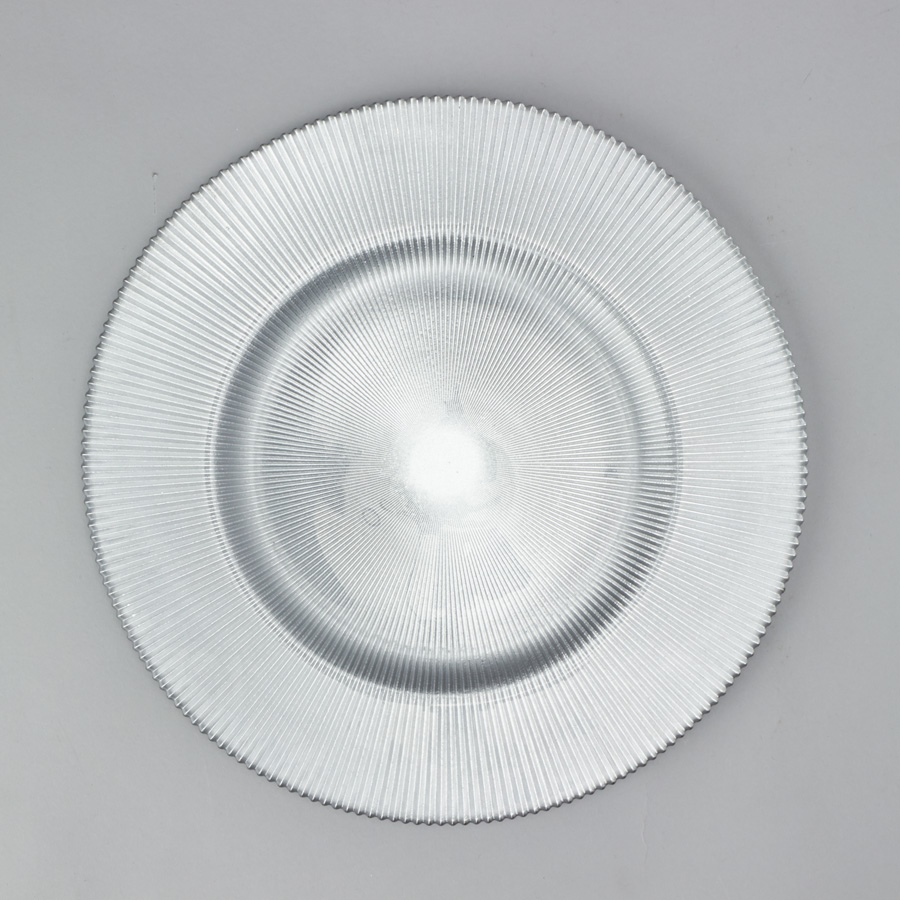 Silver Charger Plates Bulk Wholesale Glass Charger Plates