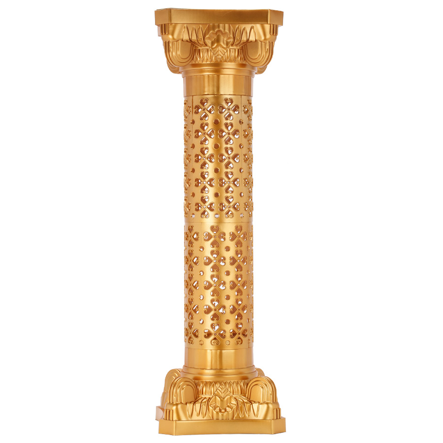 Decostar™ Roman Plastic Pillars Columns 36½" Gold 4 Pieces