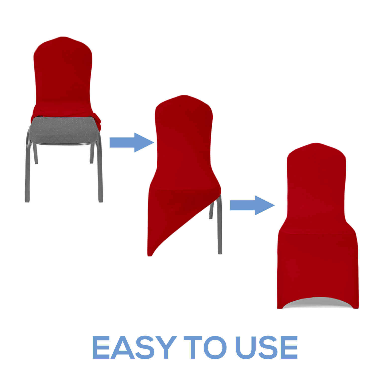 Red Spandex Chair Covers Lycra Chair Covers for Sale