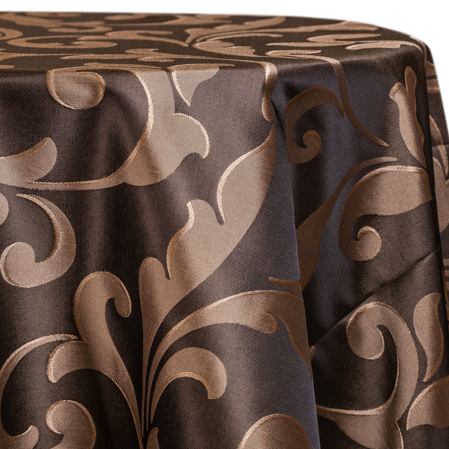 Brown Laura Designer Tablecloths Many Size Options