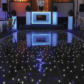 Black LED Starlight Dance Floor Kit - 12ft x 12ft (includes Flight Case)