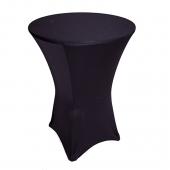 210 GSM Better Quality/Best Value Quality Spandex Hi-Boy Table Cover - Black - Cocktail Table - 30" Diameter